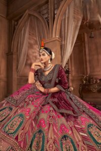 bridal silk lehenga